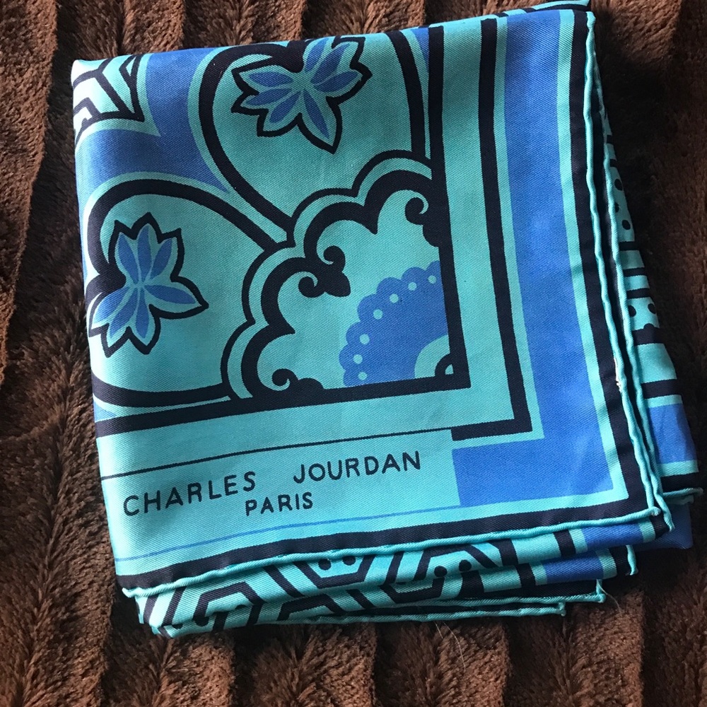 Charles Jourdan Paris 100% Silk Scarf